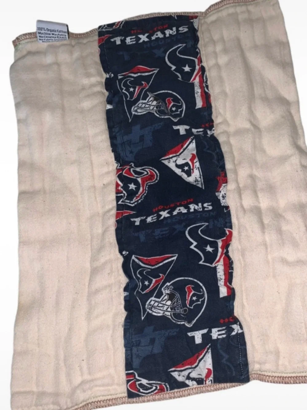 Handmade Houston Texans Burpcloth